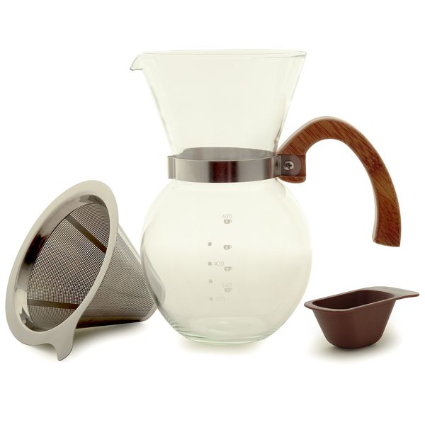 Pour Over Coffee Maker with  S/Steel Filter 650ml - Norpro