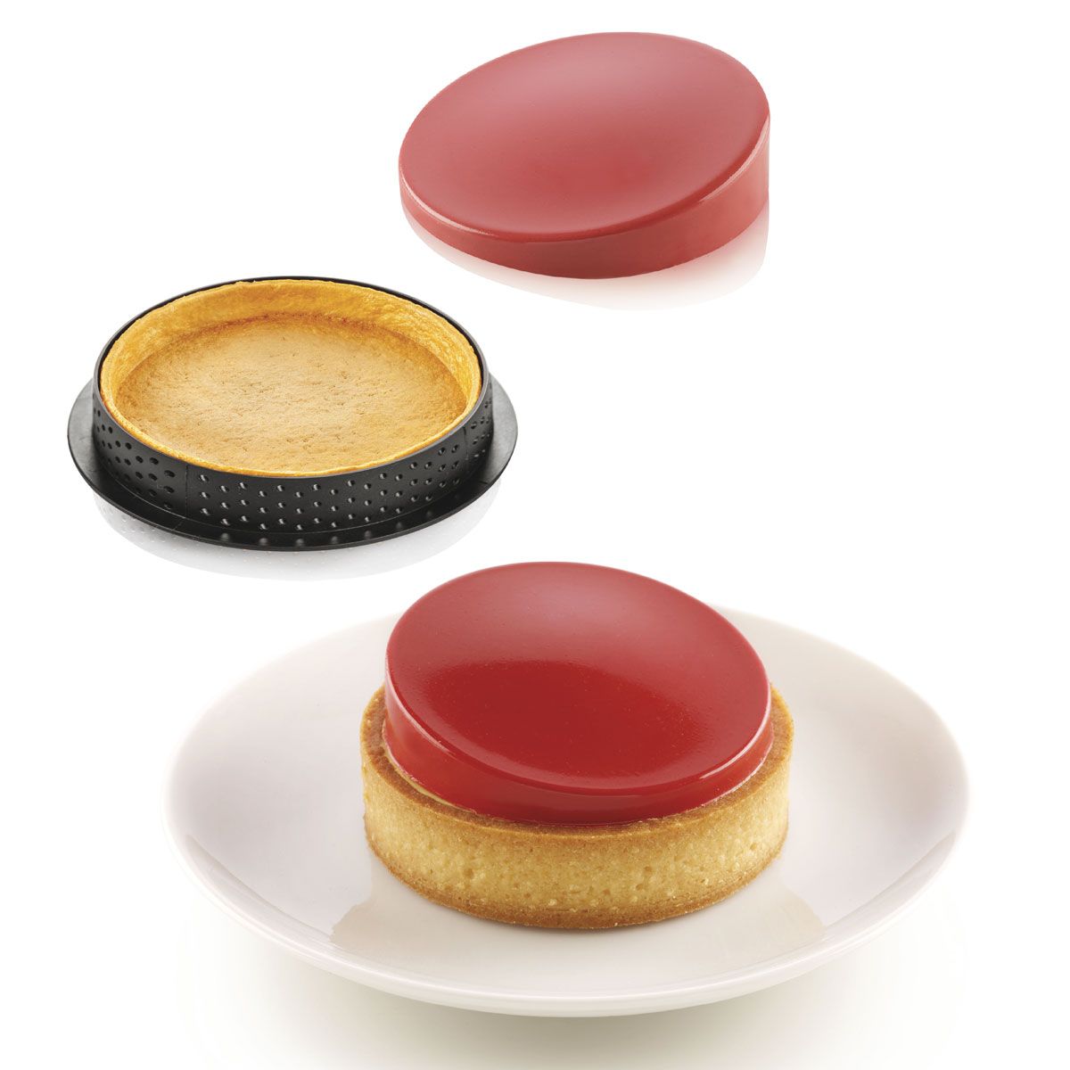 Professional Mini Tart Ring Mould 6 Cavs - Silikomart